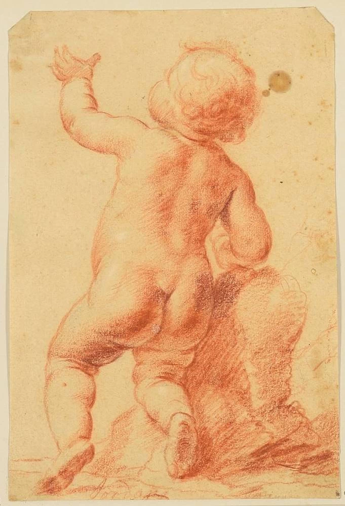 Disegno - Putto di schiena, Kupferstich, Kabinett (Dresden)